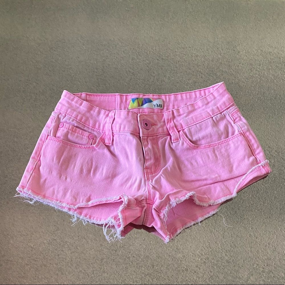 YMI Pink Denim Short-Shorts